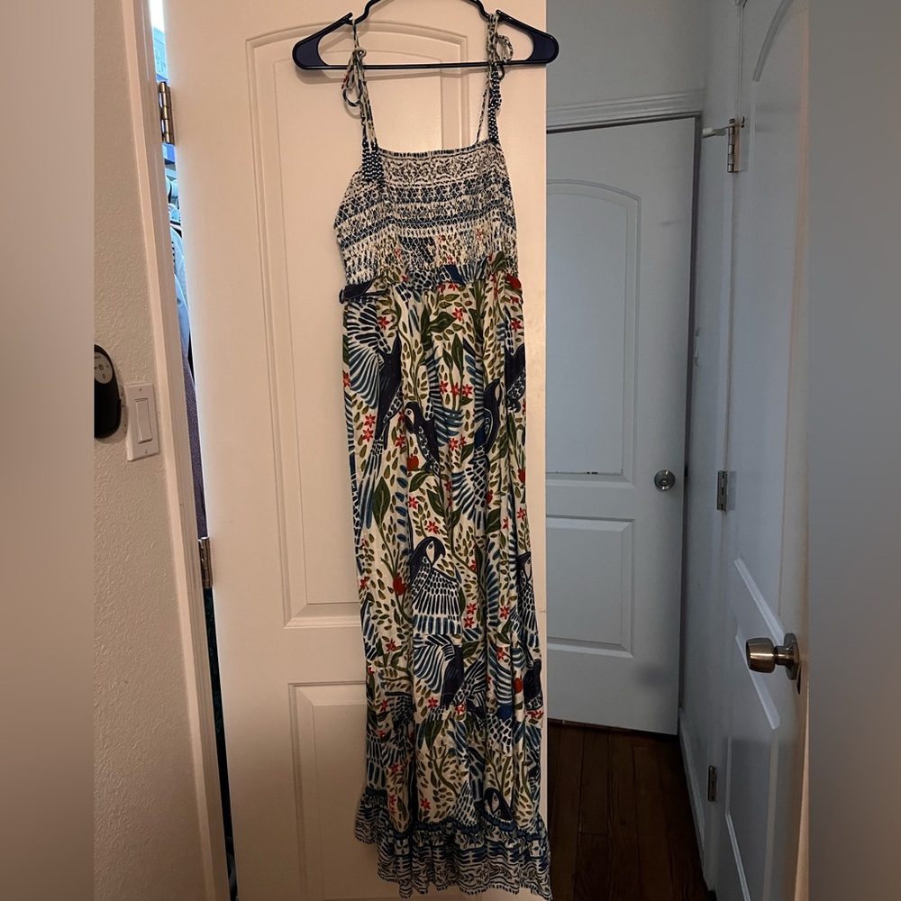 Farm Rio smocked sun dress